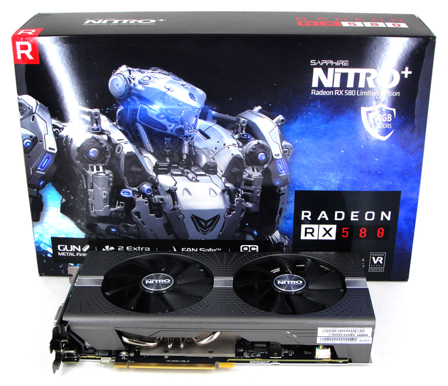 Abgelichtet: Die neue Sapphire NITRO+ Radeon RX 580 8GD5 Limited Edition samt Verpackung.