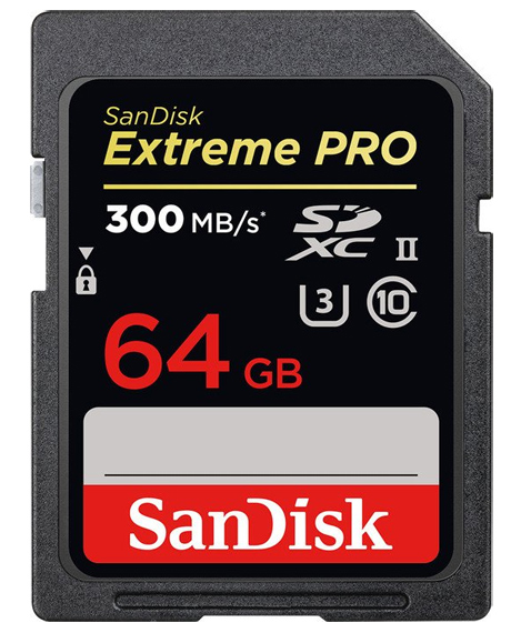 Für Profis ist die floatte SanDisk Extreme PRO SDXC-Speicherkarte die richtige Wahl.