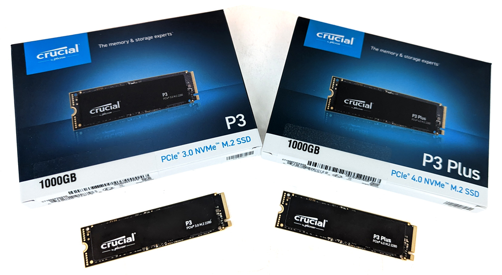 Crucial P3 und P3 Plus SSD mit 1 TB im Test