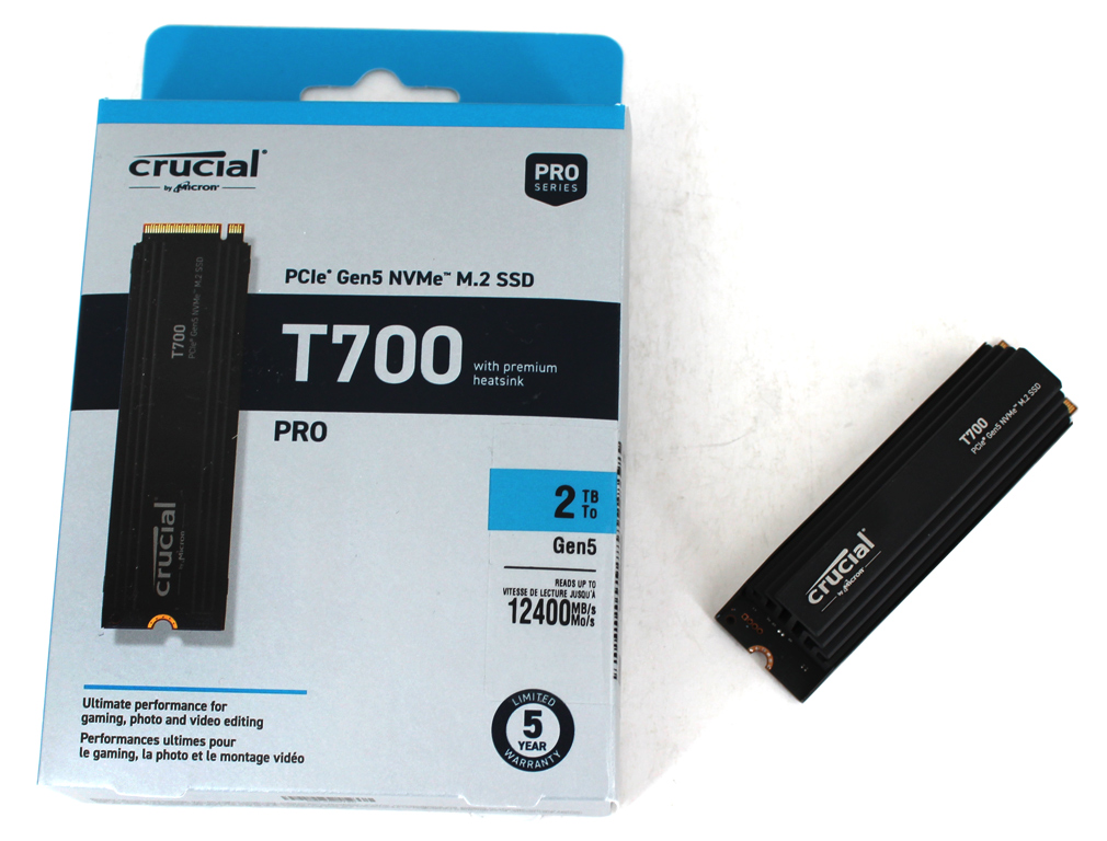 Crucial T700 PCIe Gen5 SSD mit 2 TB im Test.