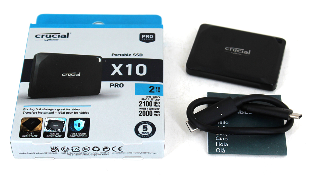 Crucial X10 Pro Portable SSD 2 TB im Test