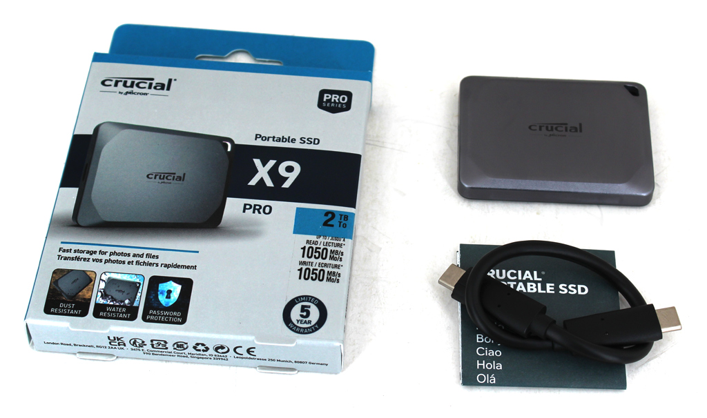 Crucial X9 Pro Portable SSD 2 TB im Test.