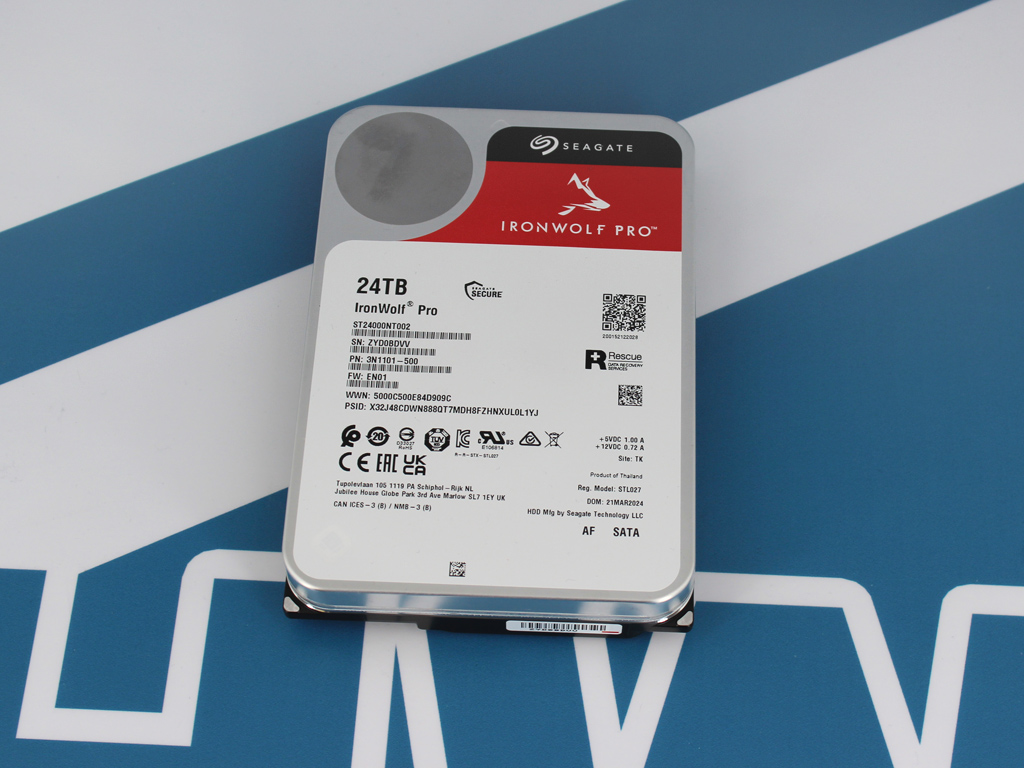 Seagate IronWolf Pro NAS HDD 24 TB im Test.