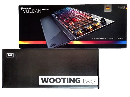 Tastaturvergleich ROCCAT Vulcan 120 AIMO vs. Wooting two