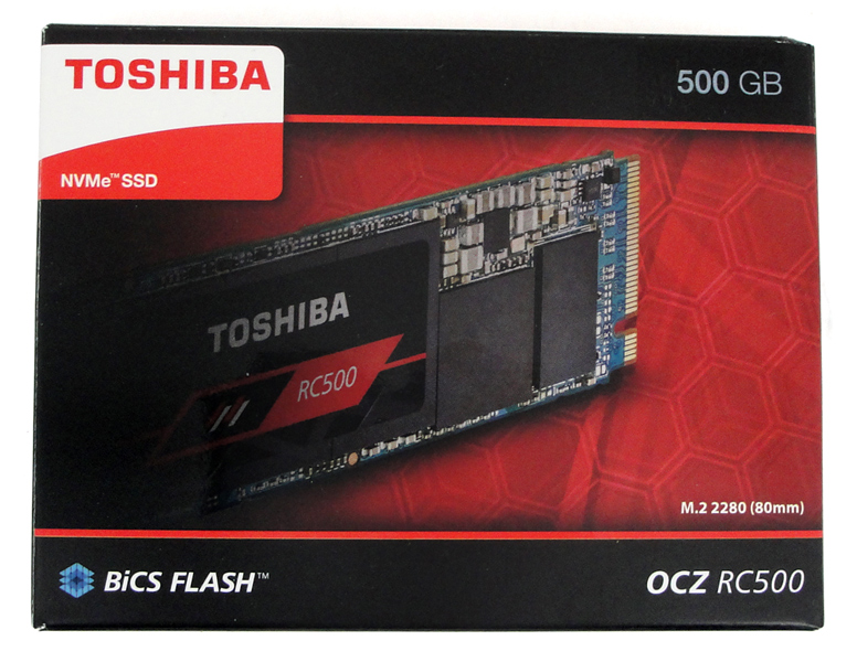 Die RC500 von KIOXIA setzt auf den bekannten BiCS4-Flash von Toshiba und TLC-Technologie. Zwar suchen wir KIOXIA noch vergeblich auf der Verpackung, finden dafür aber OCZ wieder.