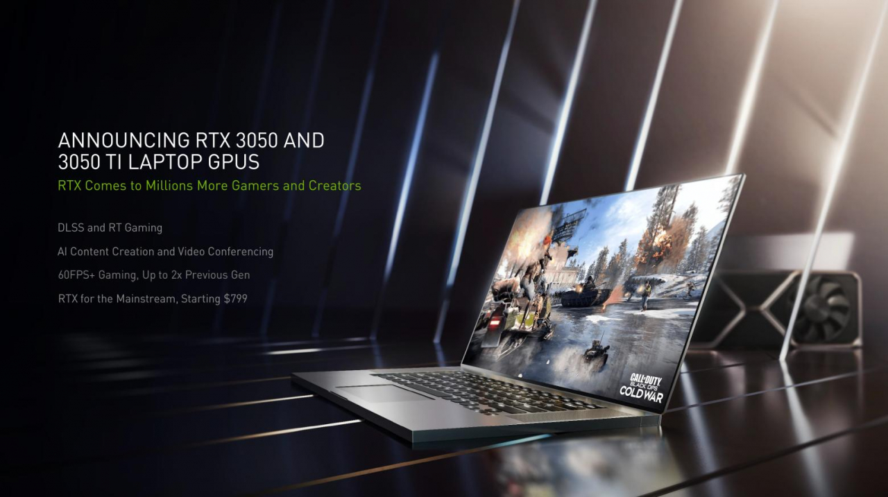 Nvidia stellt GeForce RTX 3050 und 3050 Ti für Laptops vor