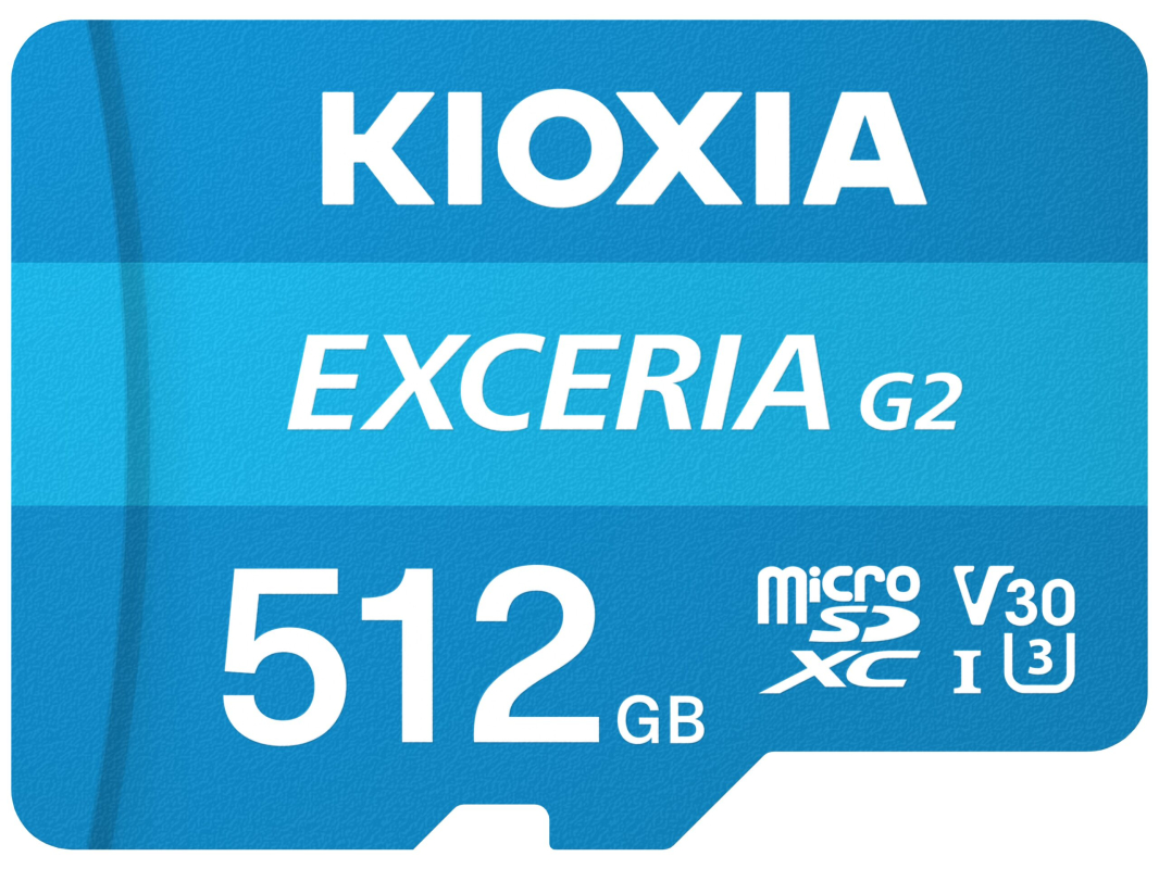 KIOXIA präsentiert neue KIOXIA EXCERIA G2 microSD Speicherkartenserie.