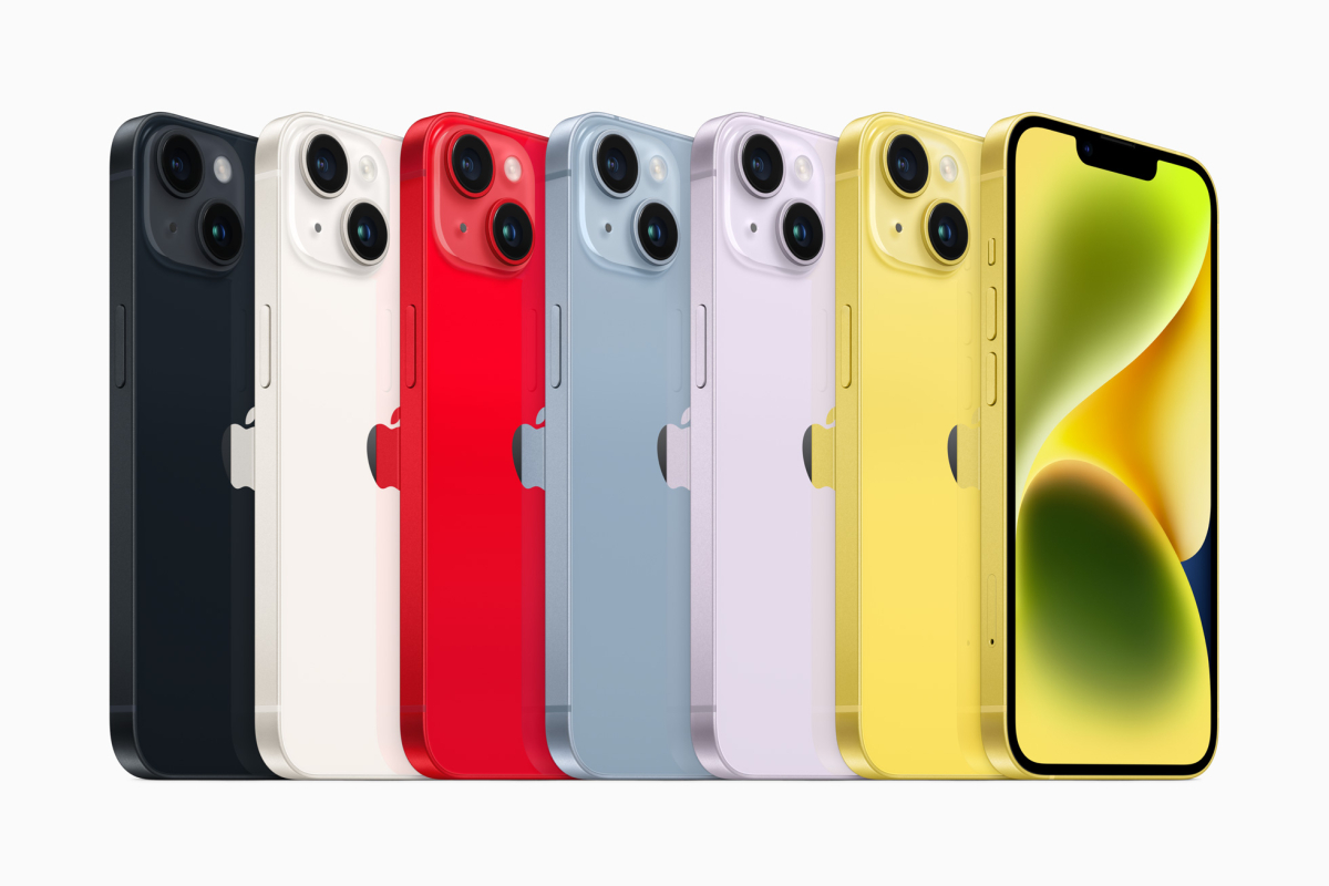 Das gesamte iPhone-Farb-Lineup.