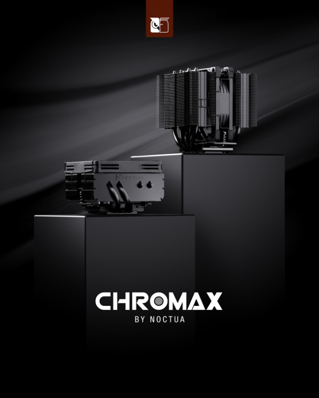 Noctua chomax.black Versionen der Modelle NH-D9L und NH-L9x65.